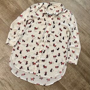 Holiday Patterned tunic blouse